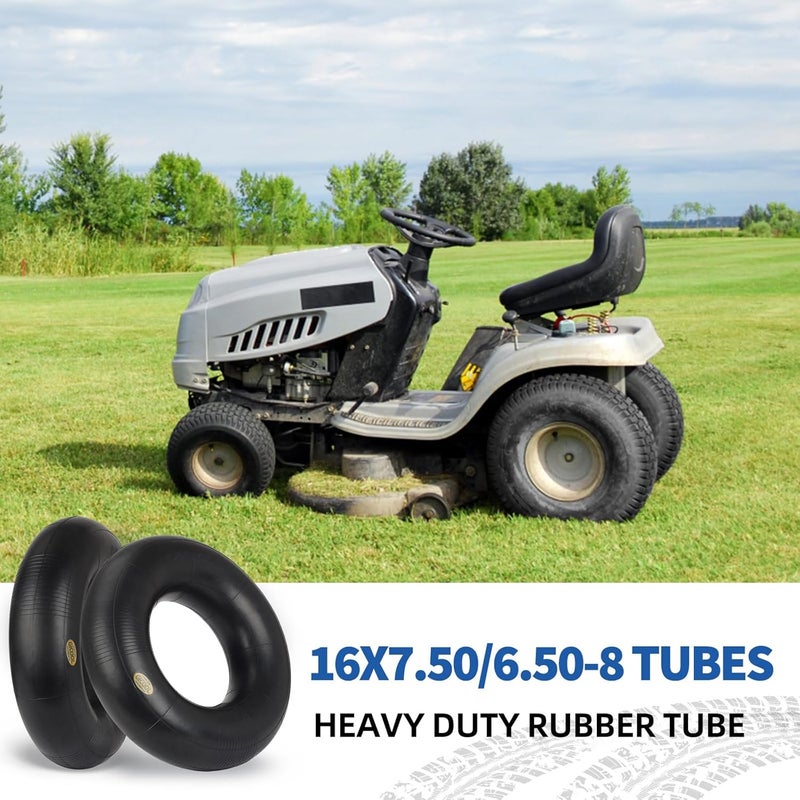 GICOOL 16x6.50-8, 16x7.50-8 Inner Tube, 2 Pack with TR-13 Valve Stem, Heavy Duty, for Mower Tractor Golf Cart Garden Trailer and More - Image 5
